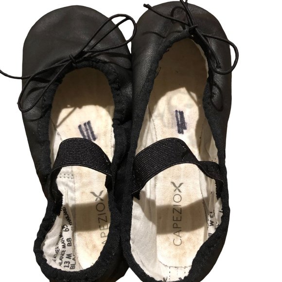 Capezio Kids Black Ballet Shoe - Picture 4 of 10